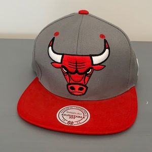 Mitchel & Ness Chicago Bulls Hat Flat Rim Ball